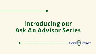 Introducing our ask an advisor series