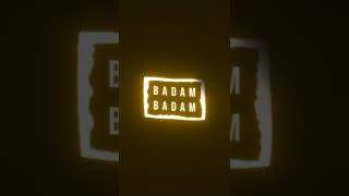 Badam Badam Song Black Screen Status || बादाम बादाम सॉन्ग स्टेट्स ||WhatsApp Status|| #video #shorts
