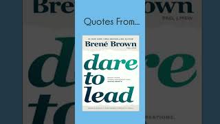 Leadership Lessons from Brené Brown's Dare to Lead | #shorts | Business Book Lessons