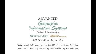 AdvGIS | GIS Workflow Tutorial | Part 14