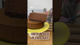 Tarta mousse de chocolate #gentedefood #youtubeshorts #chocolate