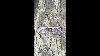 [ MELISAOPTIK.COM ] Frame Kacamata Minus Korea Unisex Model Kotak Oval Lentur ROPM BV40 Brown Purple