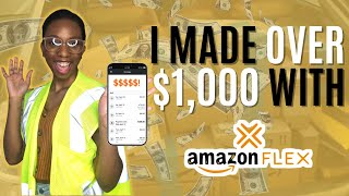 AMAZON FLEX PROS & CONS: How I Made Over $1,000 with Amazon Flex | Part-Time #amazonflex