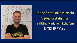 Popisná statistika v Excel - Vědecká statistika v Excel a Rcommander