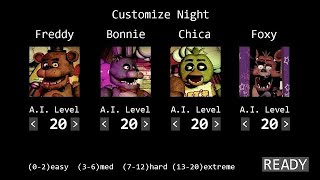 20/20/20/20 Mode Complete! Five Nights at Freddy's Part 4