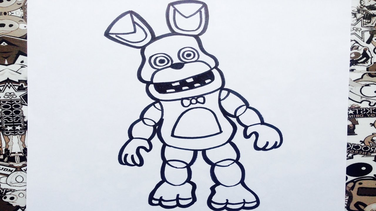Bonnie For Coloring En 2023 Dibujos Margenes Bonitos Y Faciles Fnaf