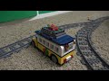 high speed lego train crashes