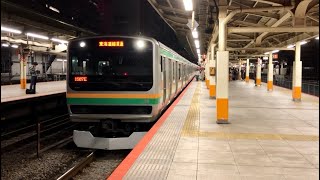 E231系1000番台K-34編成(機器未更新車)横浜駅発車