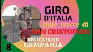 RICIGLIANO: San Cristoforo, protettore degli automobilisti, ti benedice (Giro d'Italia 7 Campania)