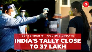 Coronavirus on September 1, India's tally close to 37 lakh