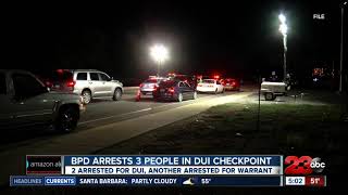 BPD DUI checkpoint results