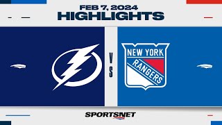 NHL Highlights | Rangers vs. Lightning - February 7, 2024