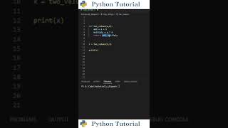 Returning Multiple Values From A Function | Python Tutorial