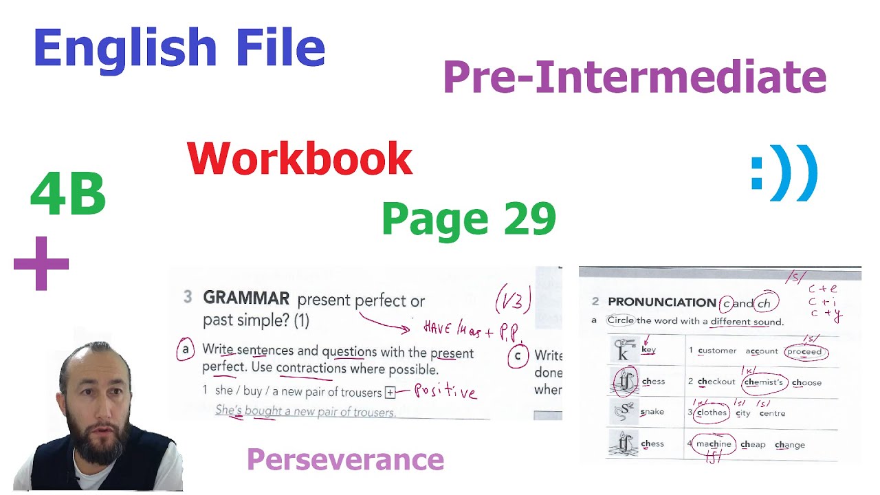 English File Pre Intermediate Workbook 4B, Page 29 - YouTube