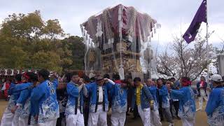 2019年4月14日淡路市生穂賀茂神社春祭り例大祭各地区宮入・宮出