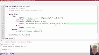 Input Validation (integers)