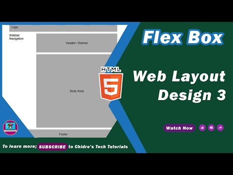 How To Create Website Page Layout In HTML CSS | Using Flexbox - Web ...