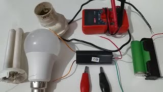 High Voltage Generator Using 3.7v cell Generate 220v AC LED or Non Led Bulb