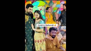 సాయికిరణ్ స్రవంతి  హల్దీ మెహందీ ఫంక్షన్ #saikiran #sravanthi #mehndi#serial #actress #haldi #shorts