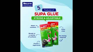 Supa Glue Strong \u0026 Adjustable - Fast Setting Glue With A Non-Drip Gel Consistency