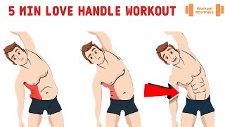 5 min love handle workout | Obliques workout | workout routines
