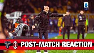 Coach Pioli and Dest post-match reaction | Lecce v AC Milan