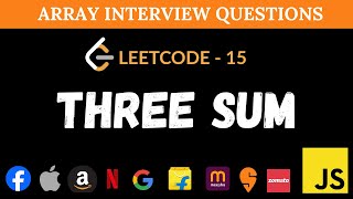 3Sum - Leetcode 15 - Brute - Better - Optimal | JavaScript Two Pointers & Duplicates Solution