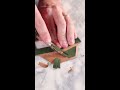 hand skiving a leather wallet pocket asmrsounds asmr leatherwork