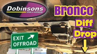 Dobinsons Suspension Ford Bronco Front Diff Drop Install