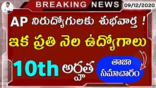 AP నిరుద్యోగులకు శుభవార్త || ప్రతి నెలలో ఉద్యోగాల భర్తీ || Latest Ap Govt Jobs 2020