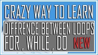 Visual Basic Advance Lesson 21 -Difference Between For | While | Do Loops (Crazy Tutorial)