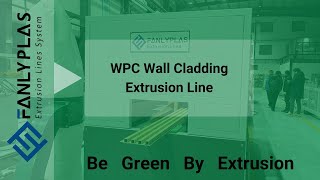 WPC wall cladding extrusion line