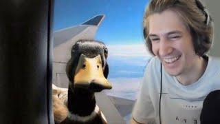 xQc Reacts to memes approved by quackers the duck