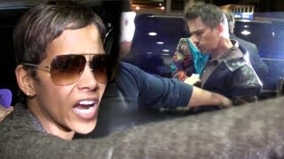 Halle Berry Breaks Up Fight Between Olivier Martinez And Photographer At LAX