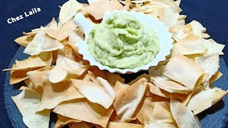 سناك صحي/ شيبسي صحي في الفرن مع كريمة الافوكادو 🥑 Healthy Chips With Avocado Puree