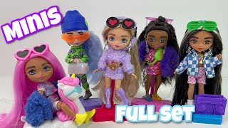 Barbie extra minis series 1 dolls review! | Zombiexcorn