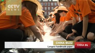 The longest handmade paper sheet in the world