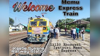 11120 Bhusawal - Igatpuri Memu Express / Shuttle / Passenger Train | Kasbe Sukene Railway Station |