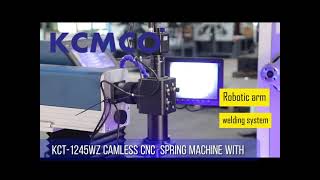 KCT-1245WZ Camless spring wire forming machine with Automation system