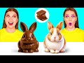 Real Food vs Chocolate Food Challenge | Funny Food Situations by DaRaDa Challenge