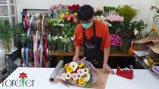 Flower Delivery Thailand by Forever Florist. Send a Mixed Gerbera Bouquet Same Day Delivery