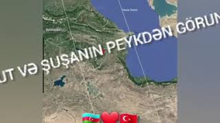 HADRUT VƏ ŞUŞANIN PEYKDƏN GÖRUNTUSŰ   🇹🇷❤🇦🇿