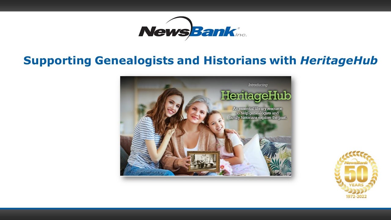 Supporting Genealogists And Historians With HeritageHub - YouTube