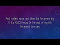 Justin Bieber  ft. Dan + Shay,  10, 000 Hours ( LYRICS VIDEO )