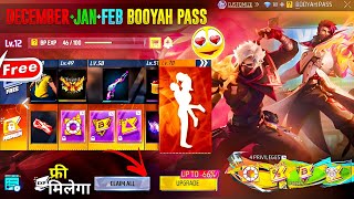 DECEMBER BOOYAH PASS PASS FREE FIRE 2024 || UPCOMING SEASON 24 DECEMBER BOOYAH PASS PASS REVIEW