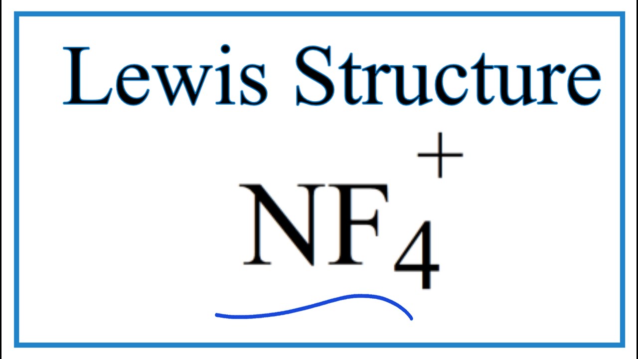 How To Draw The Lewis Dot Structure For Nf4 Youtube