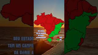 Seu estado tem um campeão da Série A? #brasil #map #ceará #geography #estados #brasileirão #futebol