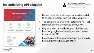 Industrializing API adoption with a Developer Portal