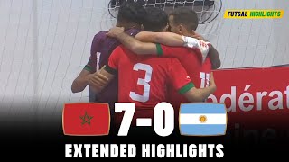 Morocco vs Argentina 7-0 | Highlights | Futsal International Friendly 14-09-2023