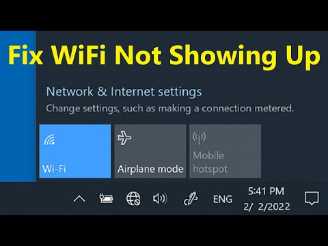 Is your WiFi network not showing up or can't find WiFi in Windows?